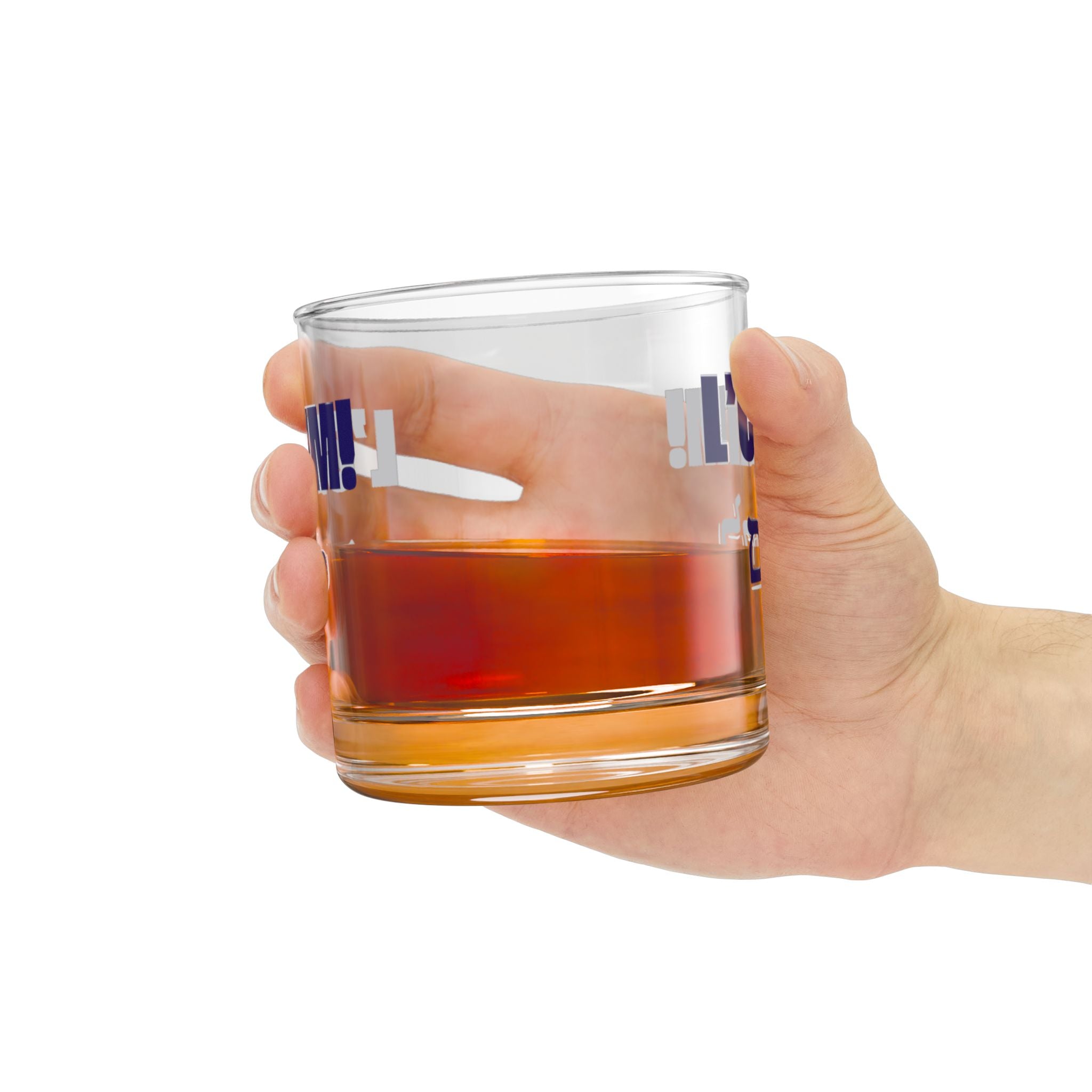 L'chaim ! À la vie ! Verre à whisky avec inscription hébraïque, 10 oz