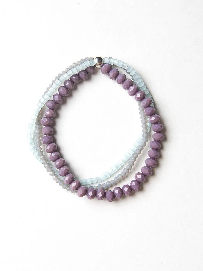 Sparkle Glass Elastic Bracelet by Fair Anita