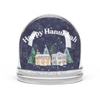 Happy Hanukkah Winter Village Snow Globe Decoration for mantel, Hanukkah globe