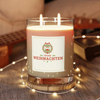 Frohe Weihnachten Scented Candle - German "Merry Christmas" by Printify