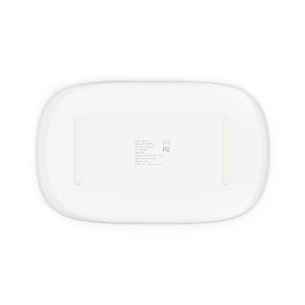 Personalized UV Phone Sanitizer and Wireless Charging Pad