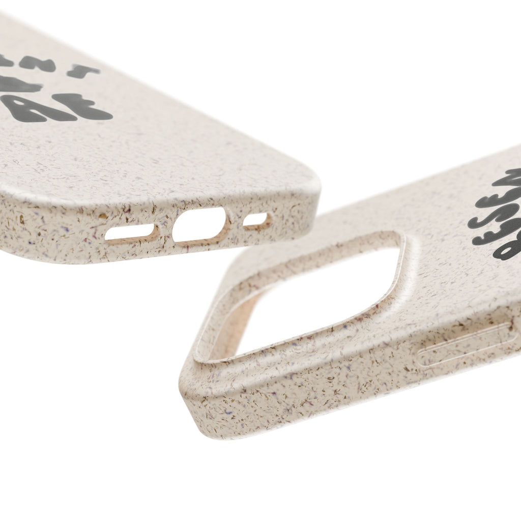 Present AF eco friendly meditation phone case, biodegradable iPhone Samsung cell cover