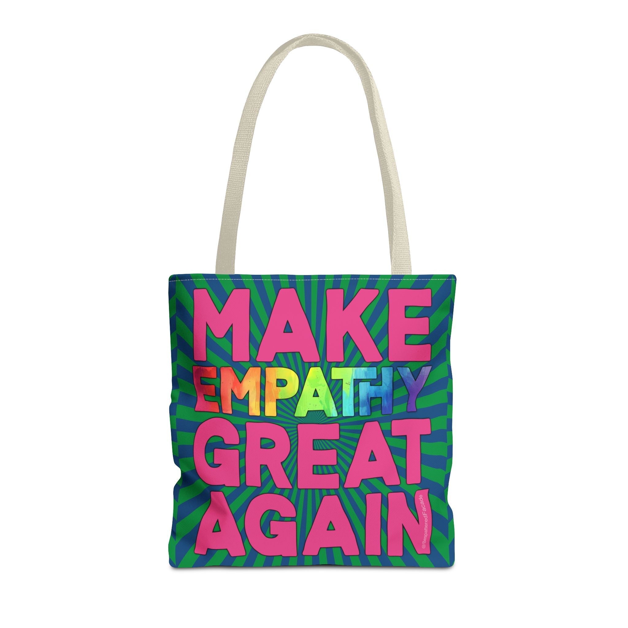 Bespattered Facade Make Empathy Great Again Eco-Friendly Carryall Tote Bag