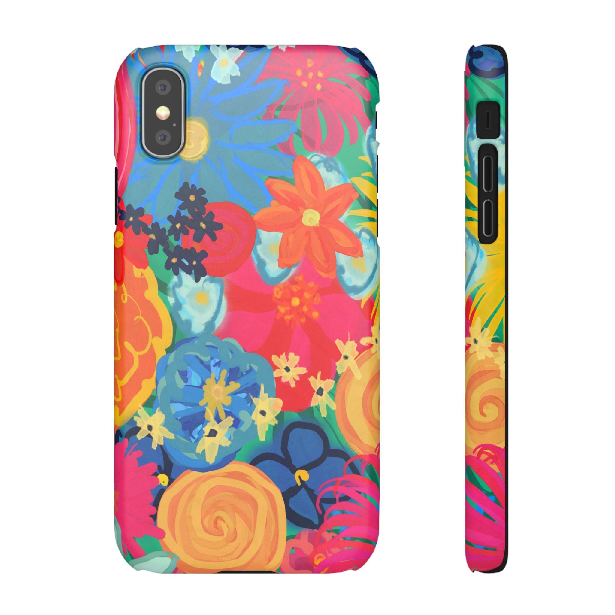 Bespattered Facade Bold Florals Snap Case