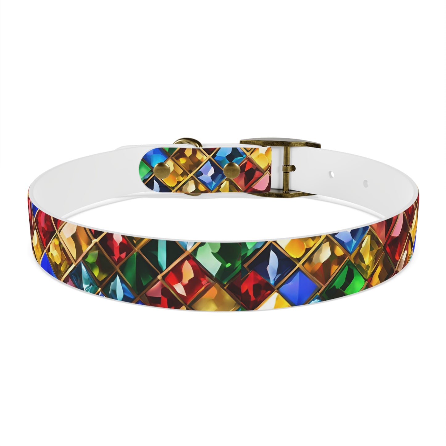 Collier pour chien à imprimé bijou