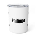 Personalized Je t'aime mon frere Insulated Coffee Mug, 10oz by Printify