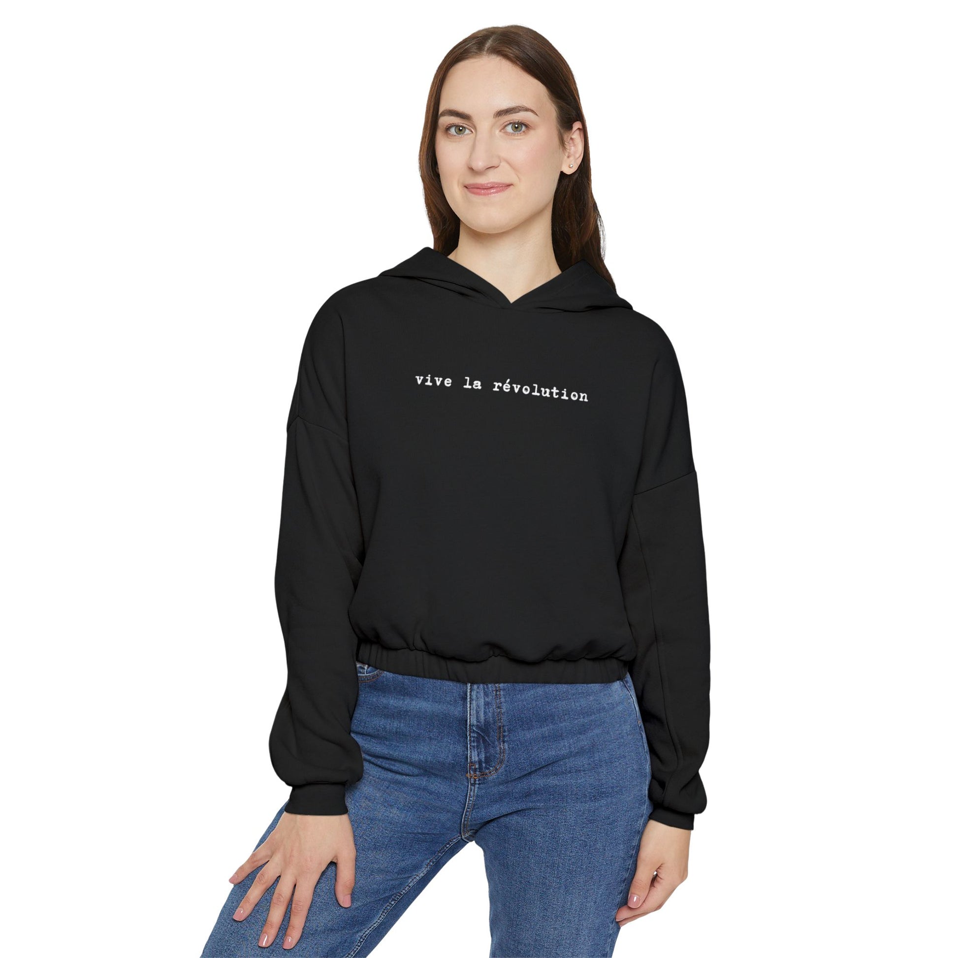 Vive La Révolution Cinched Bottom Hoodie