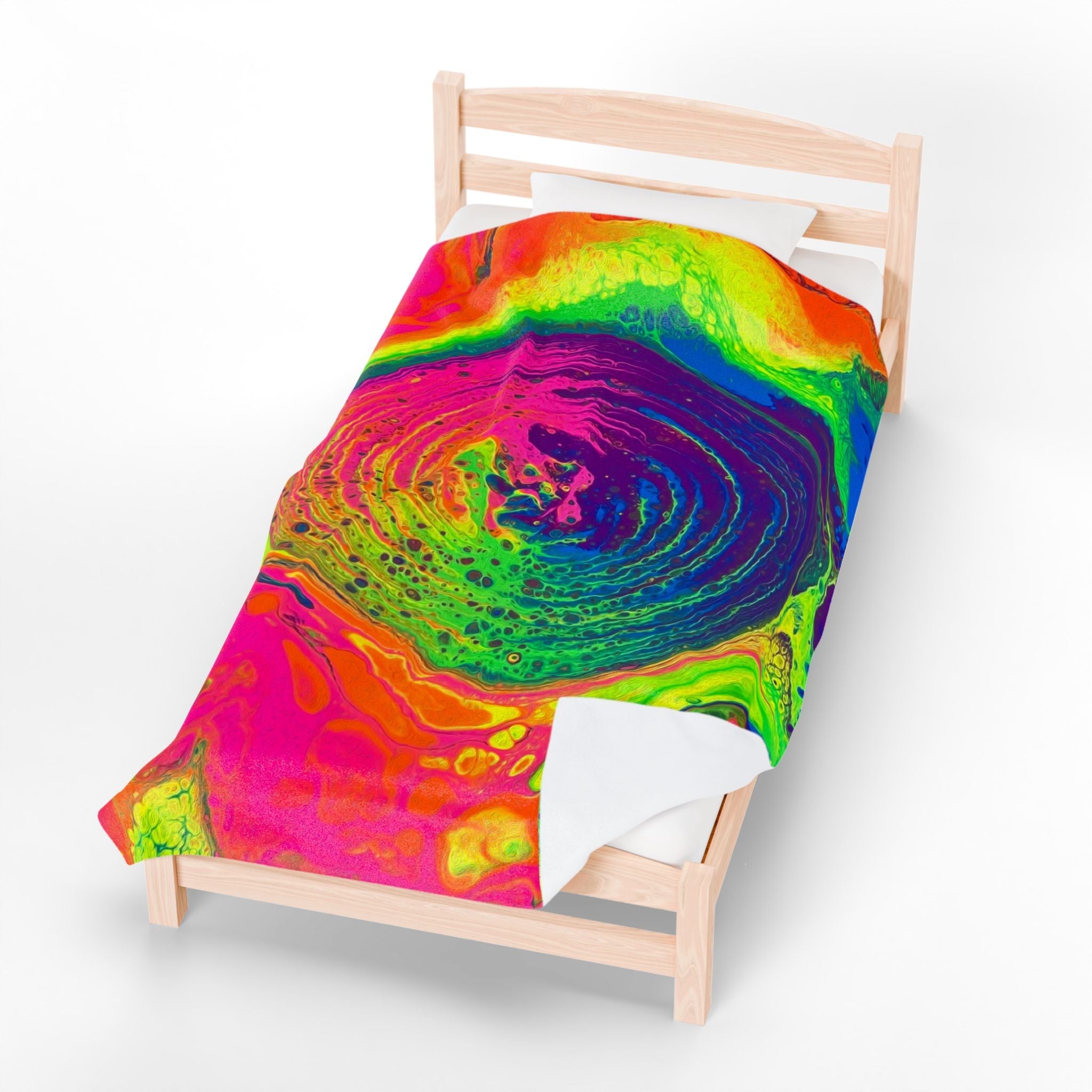 Bespattered Facade Tasty Neons Velveteen Plush Blanket | 3 Sizes