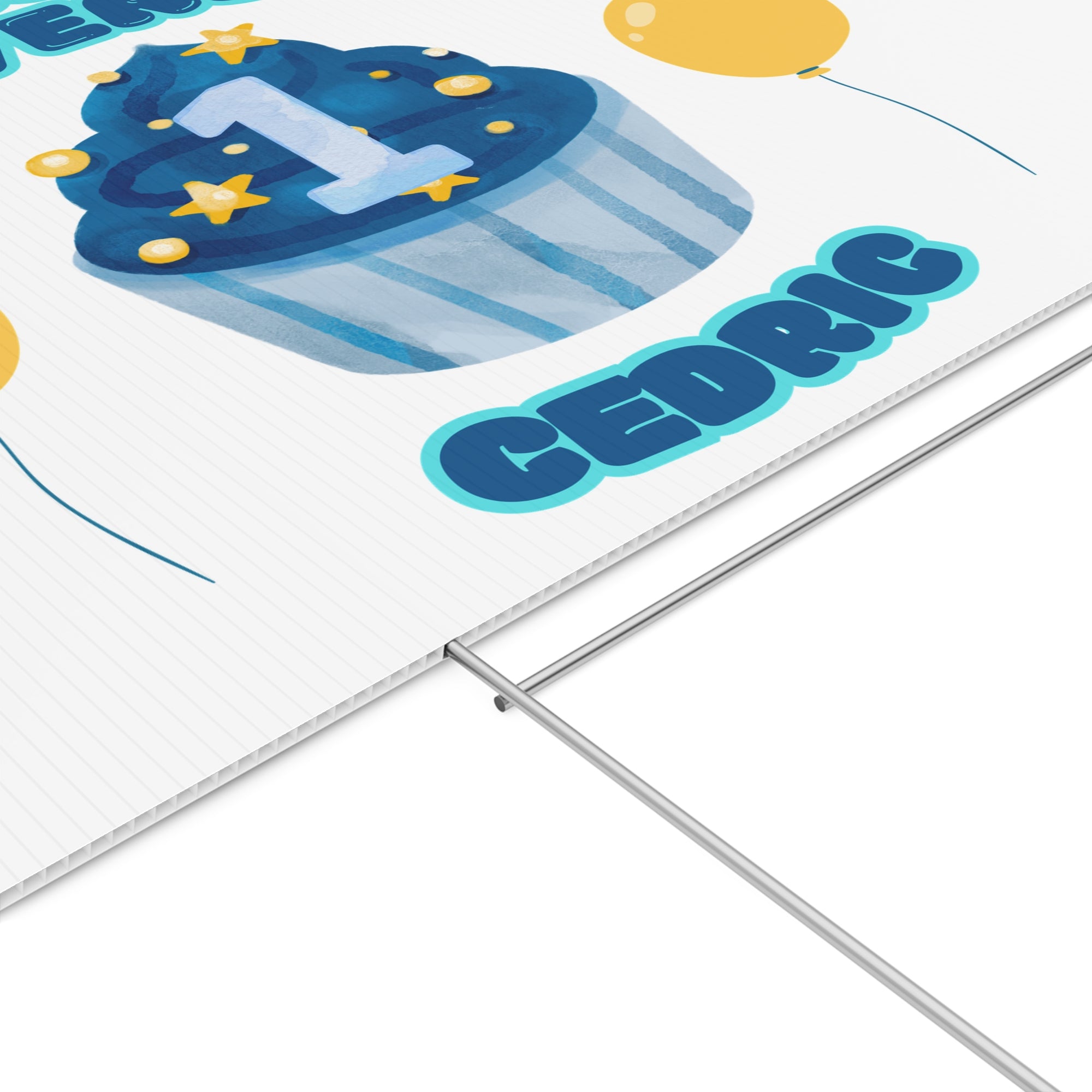 Bon Anniversaire Customized Birthday Yard Sign