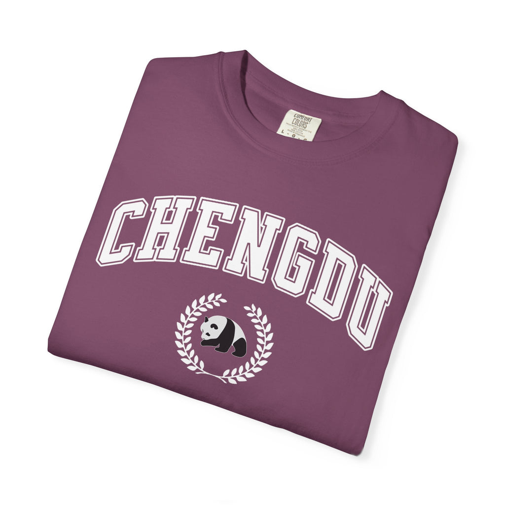 Chengdu Panda College-Style T-Shirt, Comfort Colors tee