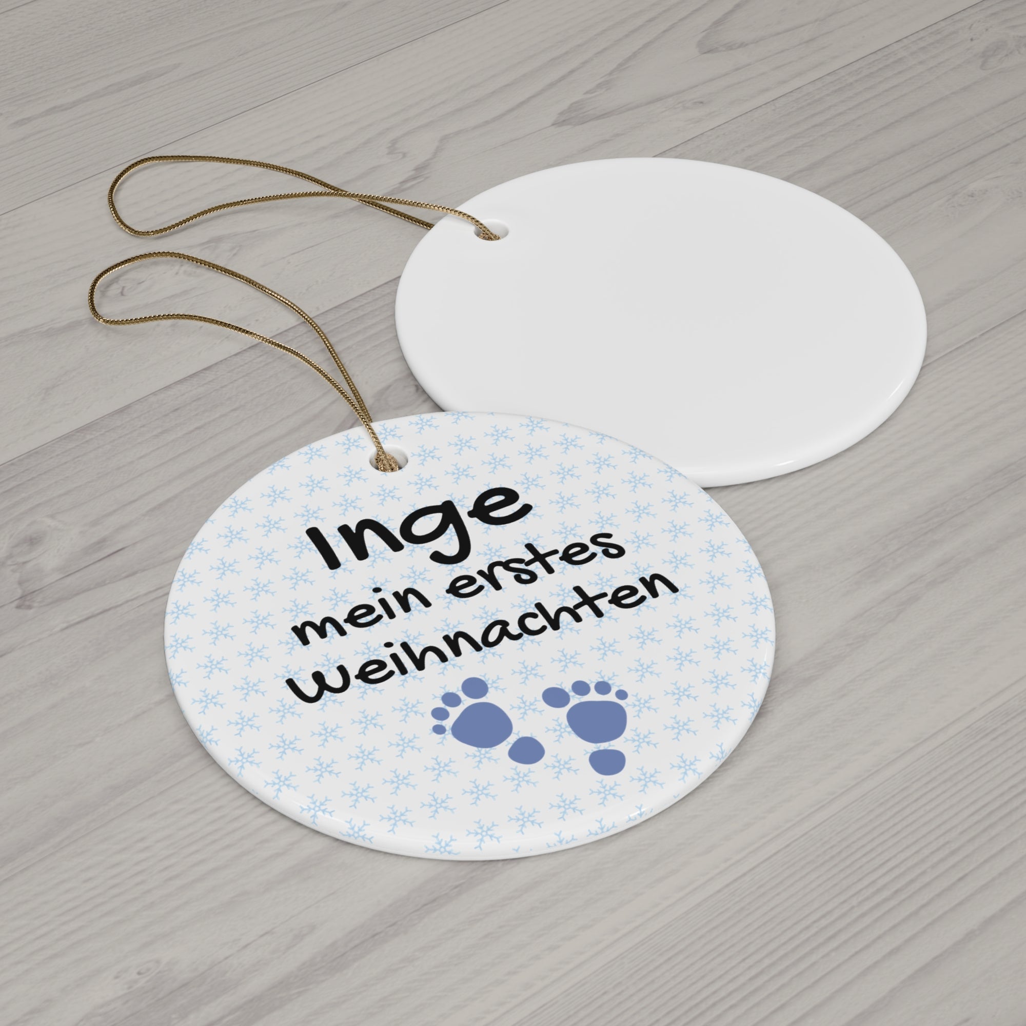 Mein erstes Weihnachten Ceramic Ornament (My first Christmas) - German