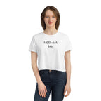 Auf Deutsch, bitte women's flowy cropped Tee