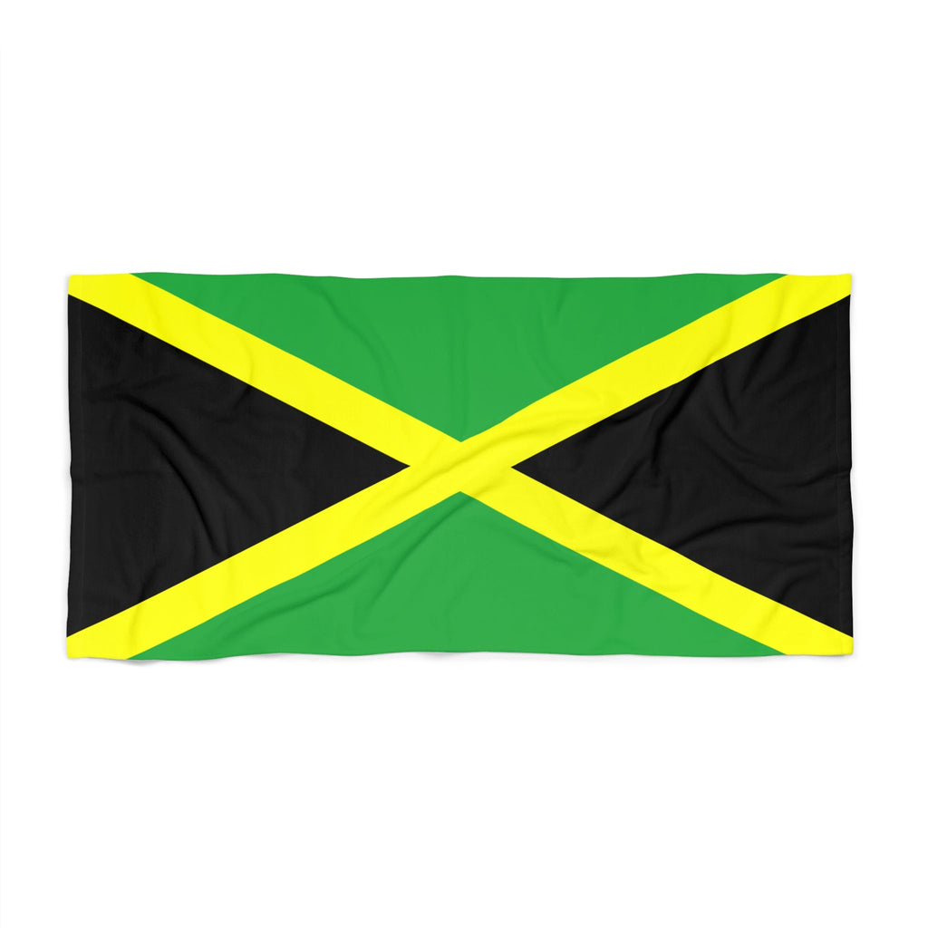 Jamaica Flag Beach Towel | Quality & Long Lasting - 2 Sizes | Jamaican Pride | Gift for Jamaican