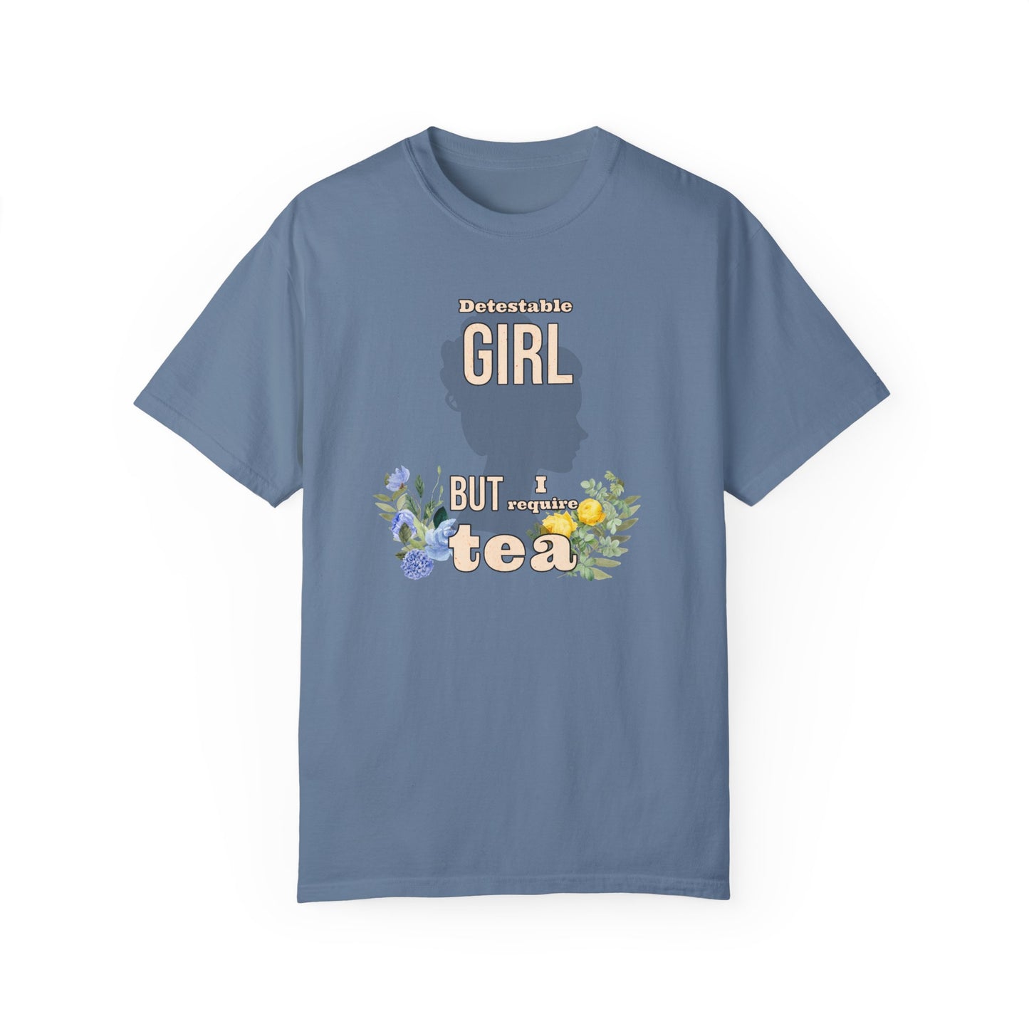 Detestable Girl but I require tea Oscar Wilde Quote T-Shirt, Importance of Being Earnest