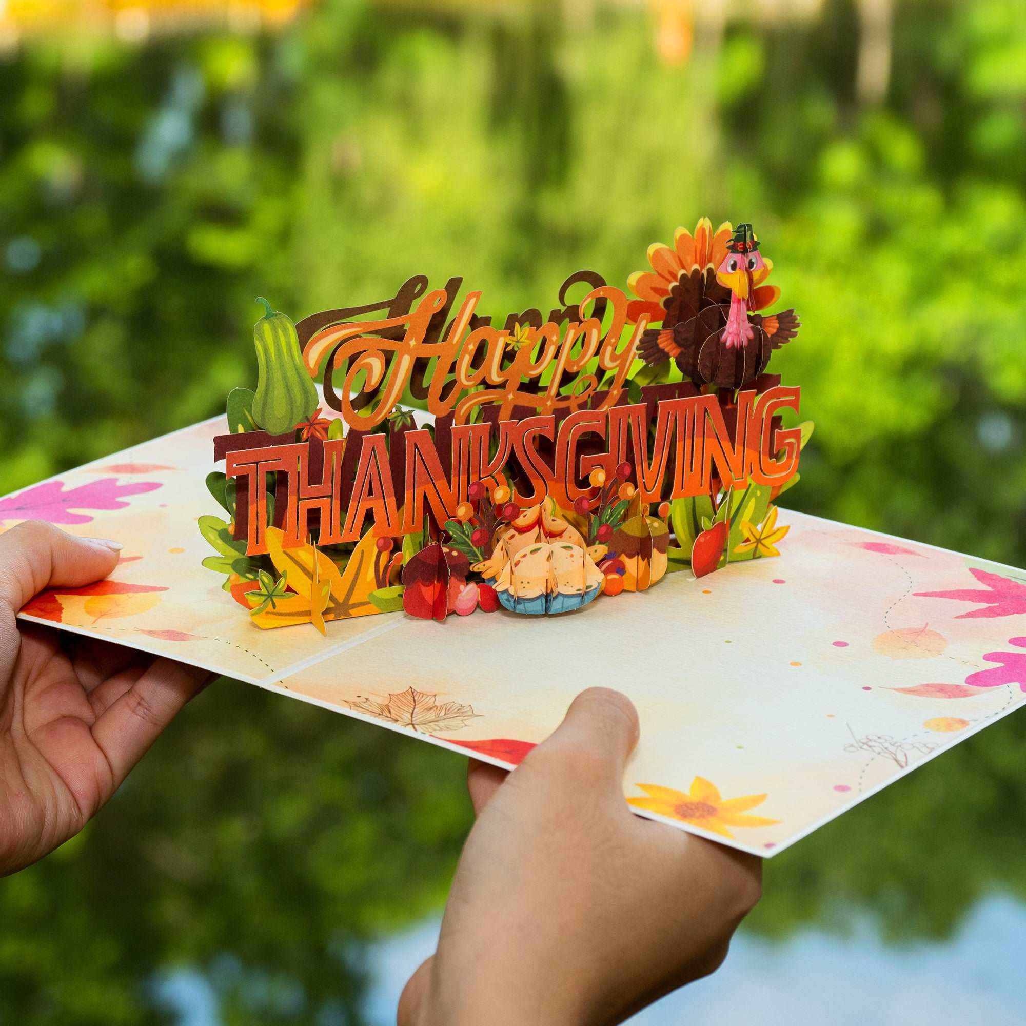 Happy Thanksgiving Friendly Pop Up Card