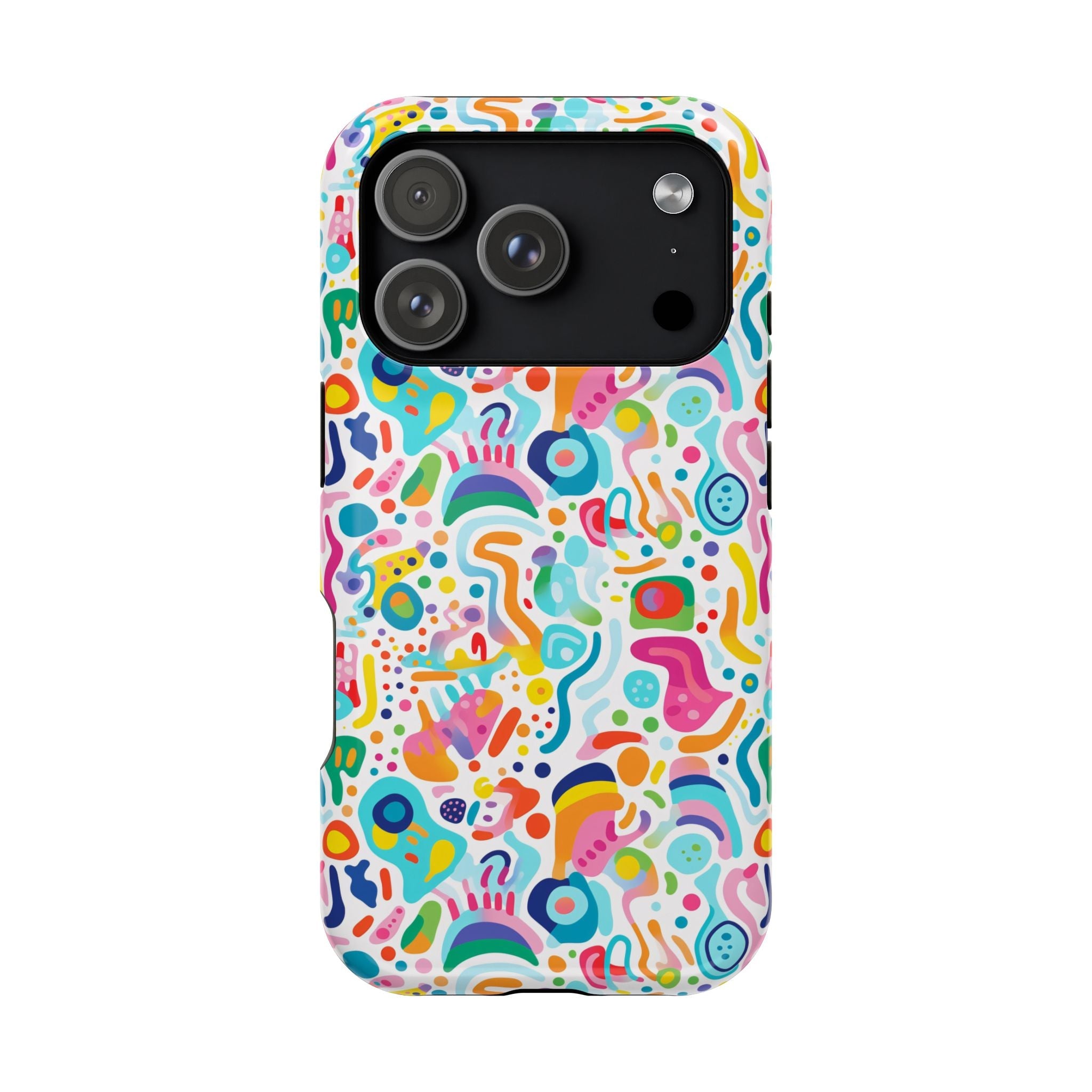 Bespattered Facade Rainbow Doodles Impact-Resistant Case