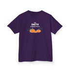 Custom Kids Family name Pumpkin Patch Tee, Personalized Fall Shirt for Family photos