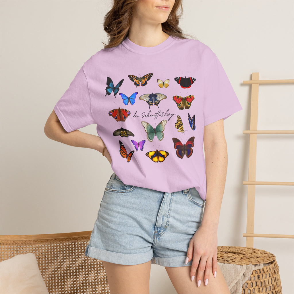 German 'die Schmetterlinge' Butterflies T-Shirt, Comfort Colors, gift for German speaker