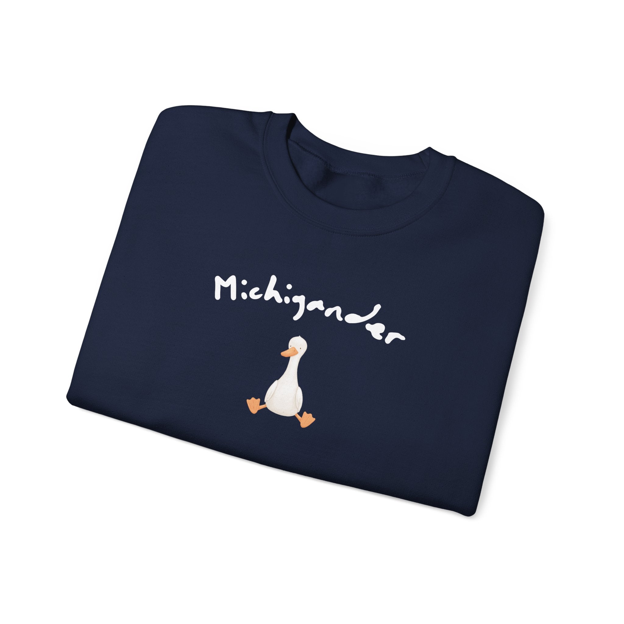 Michigander Goose Sweatshirt, Michigan Goose State Pride Crewneck