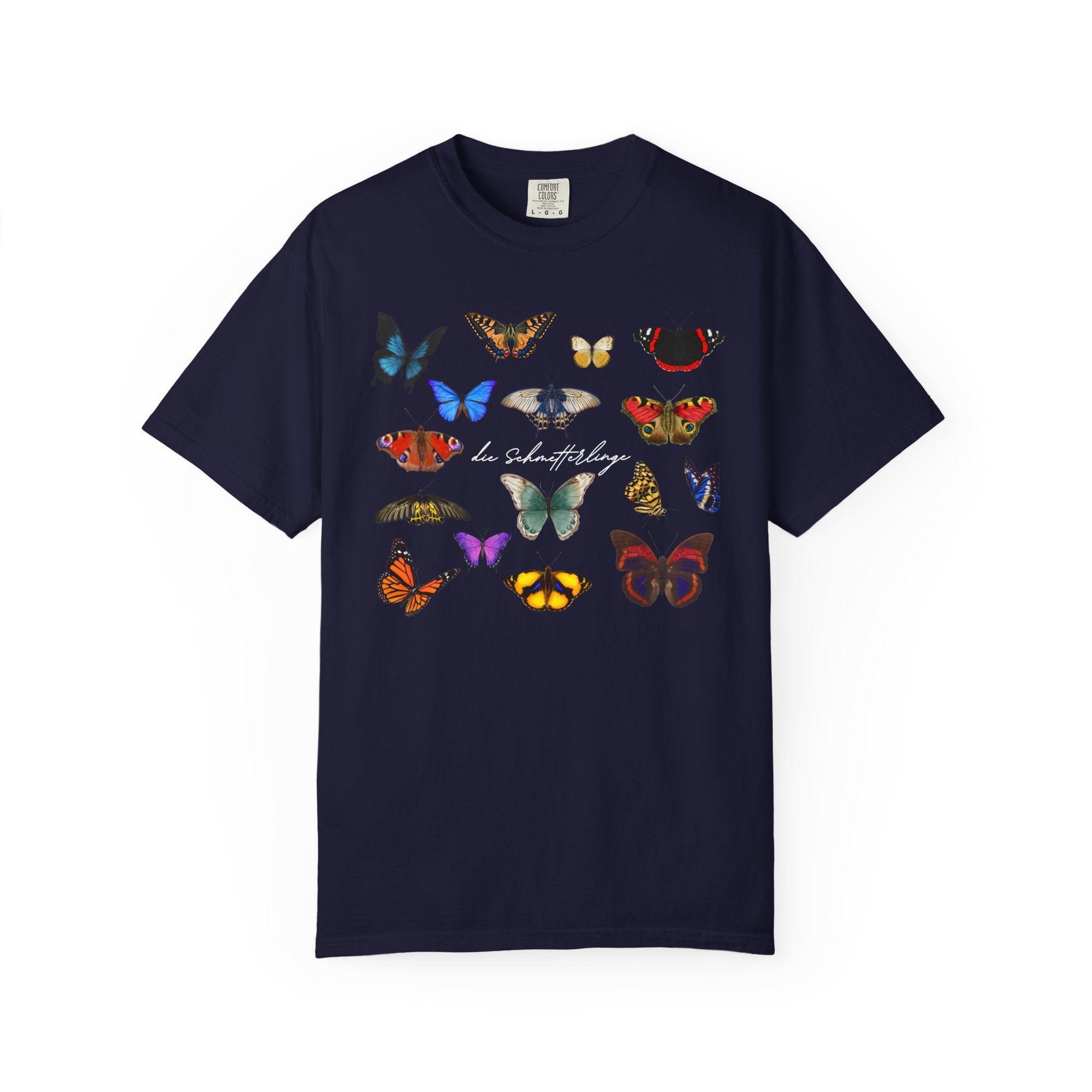 German 'die Schmetterlinge' Butterflies T-Shirt, Comfort Colors, gift for German speaker