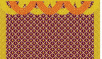 Traditional Indian Backdrop Banner for Diwali, Wedding, Seemantham Ceremony, Housewarming - 5 x 8 Feet Fabric Backdrop (1265)