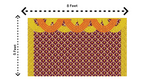 Traditional Indian Backdrop Banner for Diwali, Wedding, Seemantham Ceremony, Housewarming - 5 x 8 Feet Fabric Backdrop (1265)