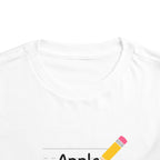 Apple Pencil Toddler Tee Shirt by Printify