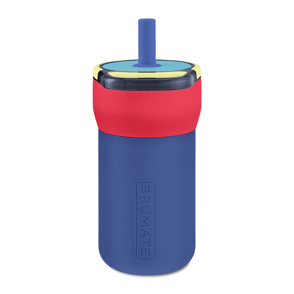 Customized engraved French Kids' name and adjectives Leakproof Straw Tumbler – Personalized Engraved 12oz Spill‑Proof Cup with pixelated font