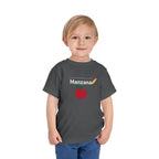 Manzana Apple and Pencil Toddler Tee Shirt by Printify