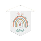La vie est belle Rainbow Pennant Wall Art, Positive Affirmation Decor, Children's Room Wall Hanging, Gift for French speakers, décor murs