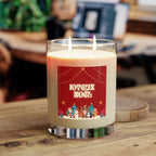 Joyeux Noel French Christmas Candle by Printify