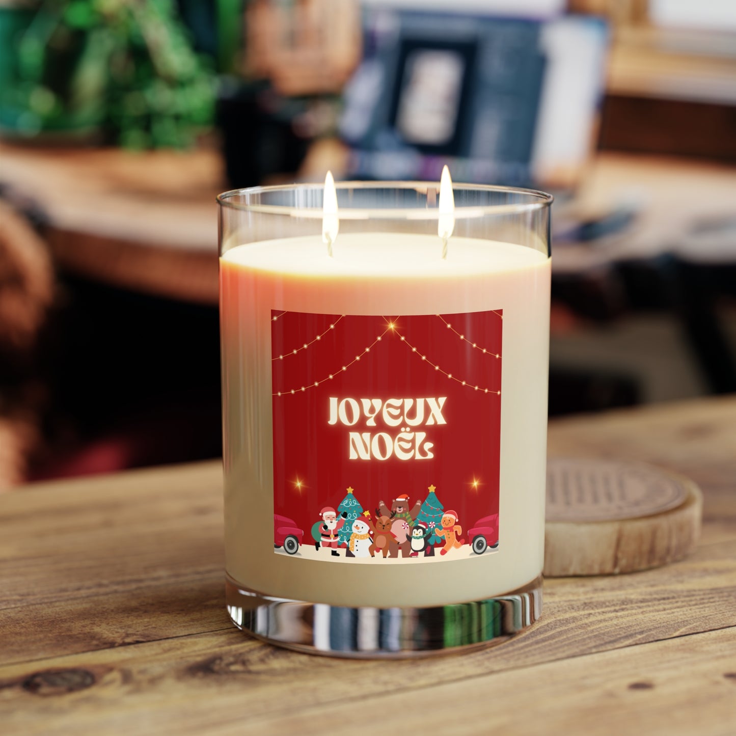 Bougie de Noël française Joyeux Noel