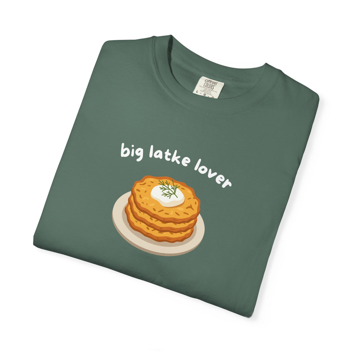 Big Latke Lover Potato Pancake Illustration T-Shirt