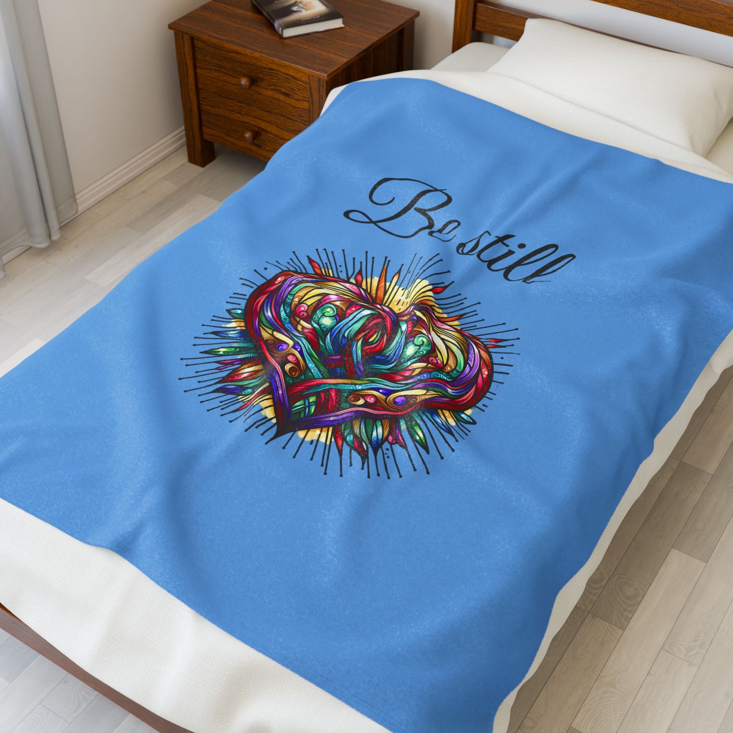 Be Still velveteen plush blanket