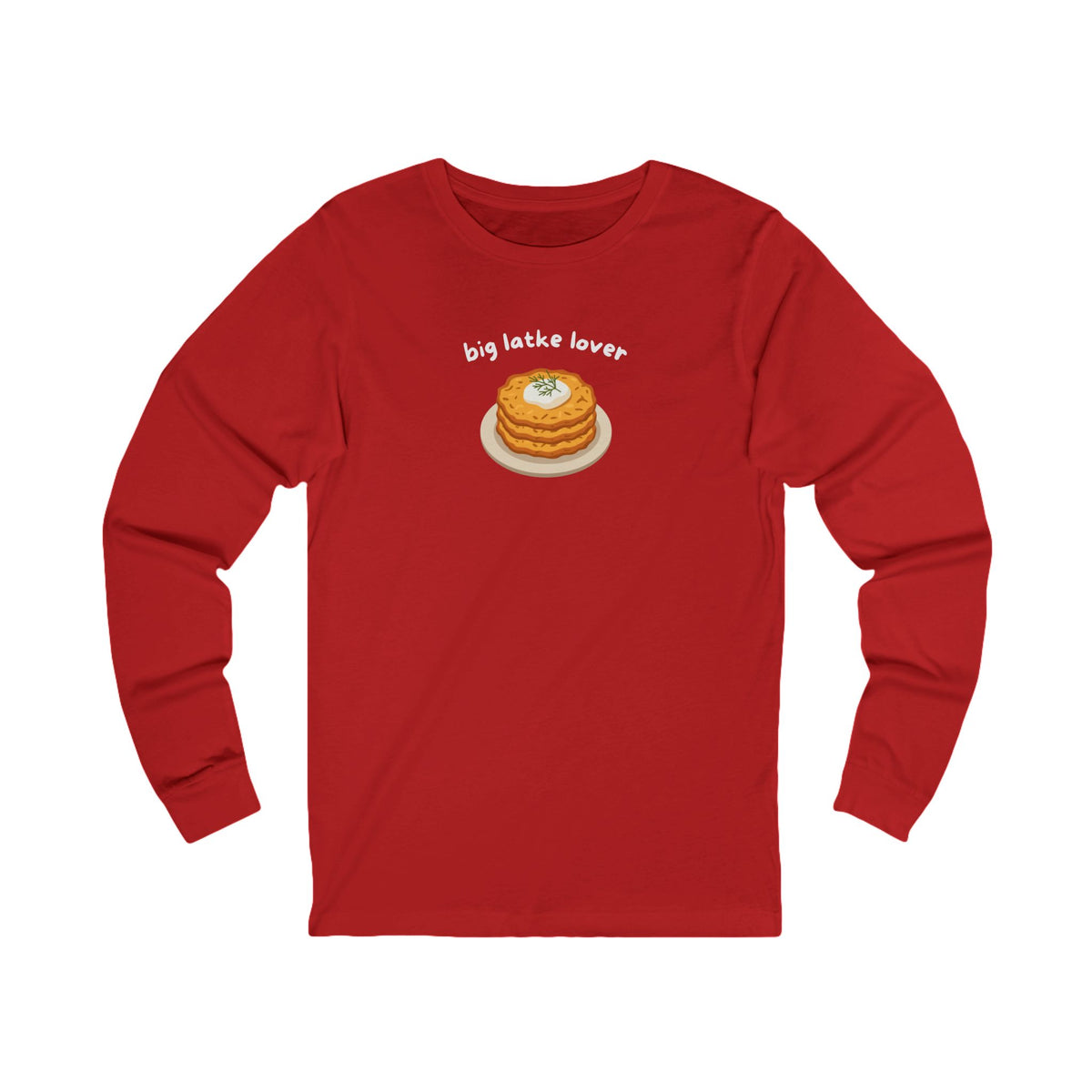 Big Latke Lover Potato Pancake Long Sleeve Tee
