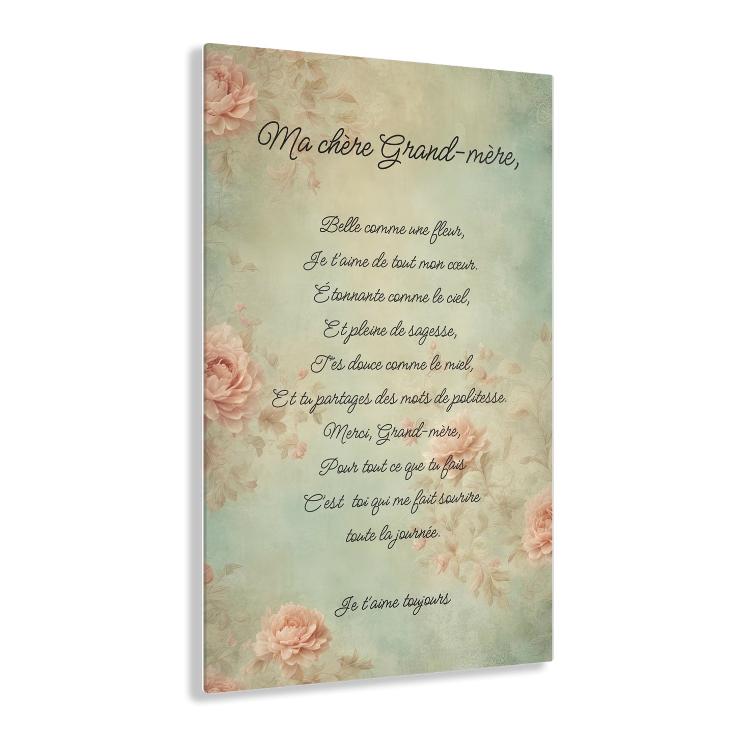 My dear grandmother (Ma Chere Grand-Mere) French Acrylic Print
