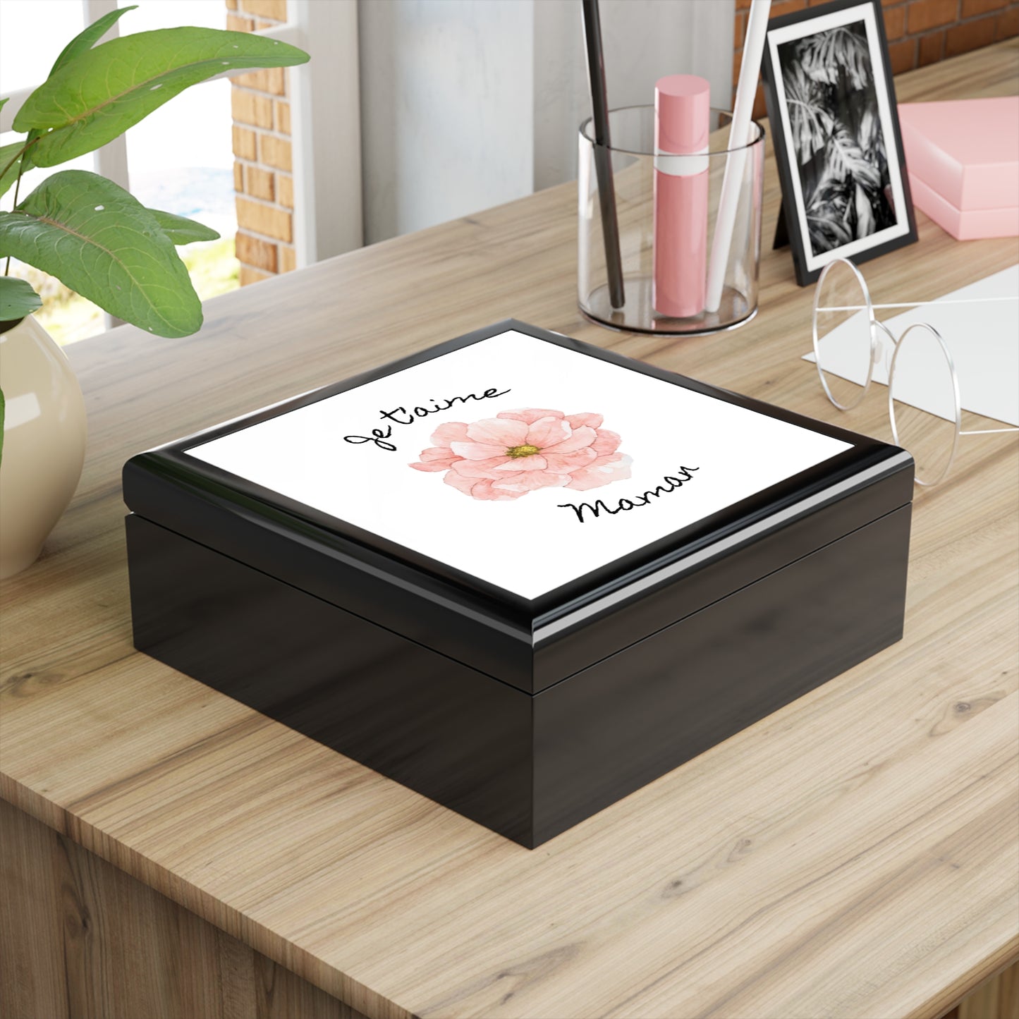 Je t'aime Maman boîte à bijoux pour Maman, Jewelry Box for Mom