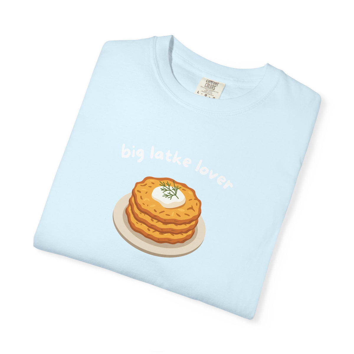 Big Latke Lover Potato Pancake Illustration T-Shirt
