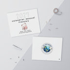 French motivational phrases kawaii Monthly Wall Calendar 2027, Cute Encouragement Calendar