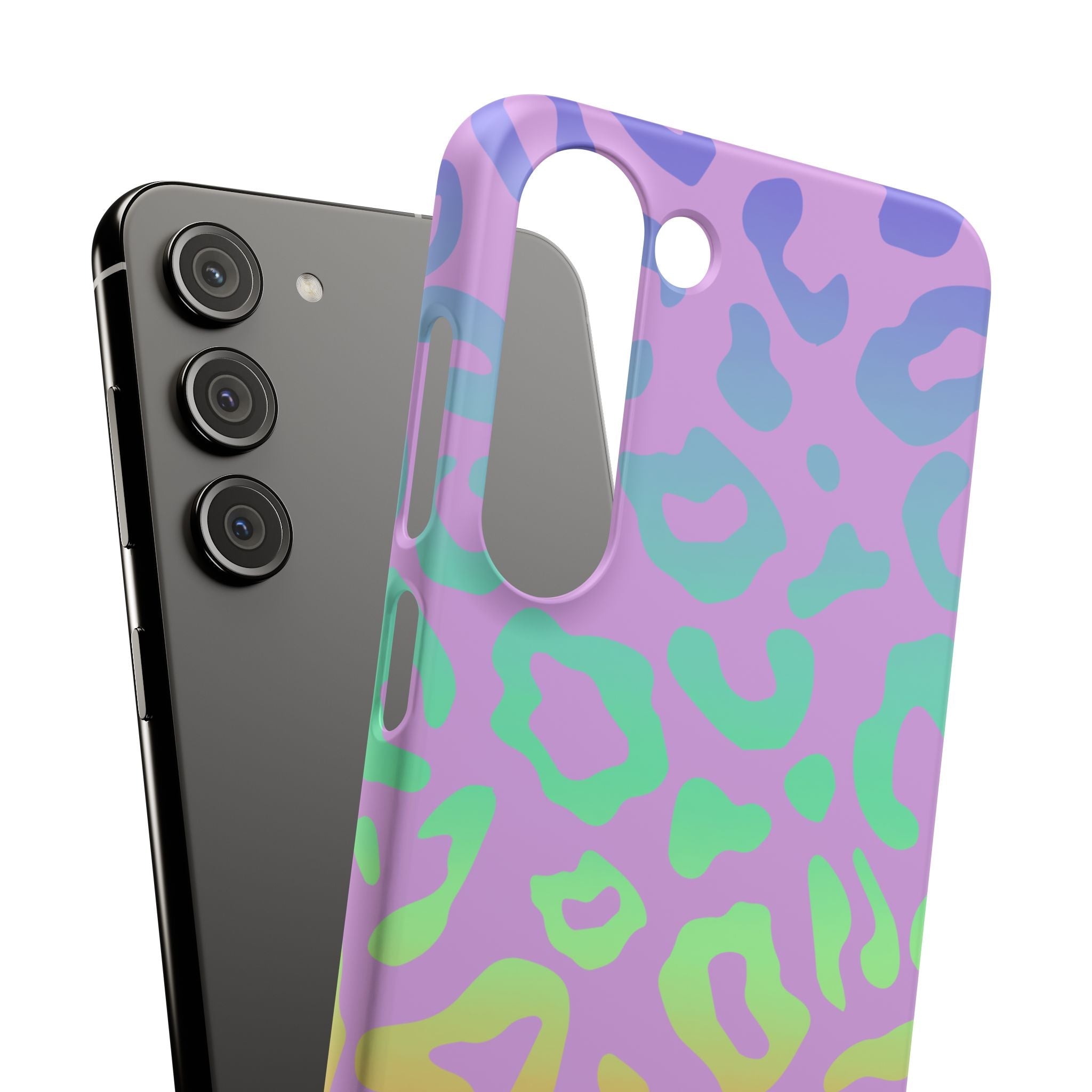 Bespattered Facade Rainbow Leopard Snap Case
