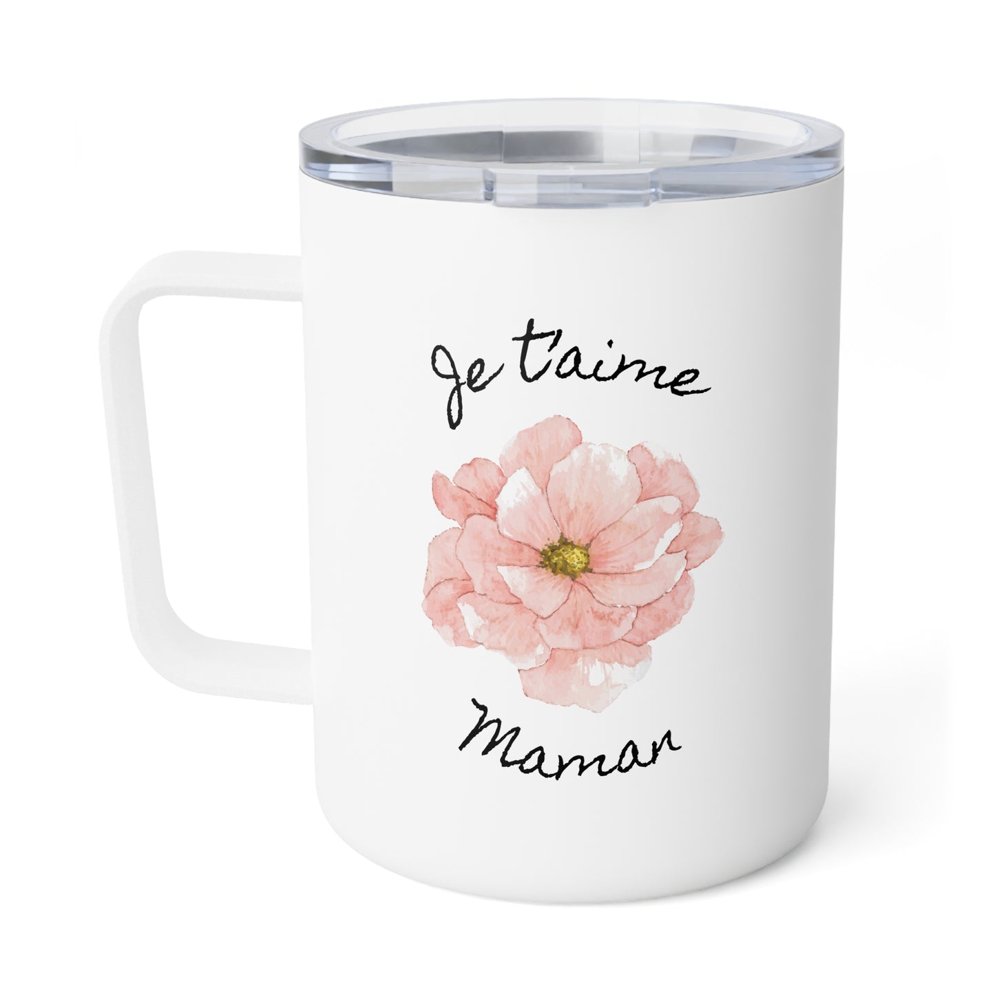 Je t'aime Maman Isolierte Kaffeetasse