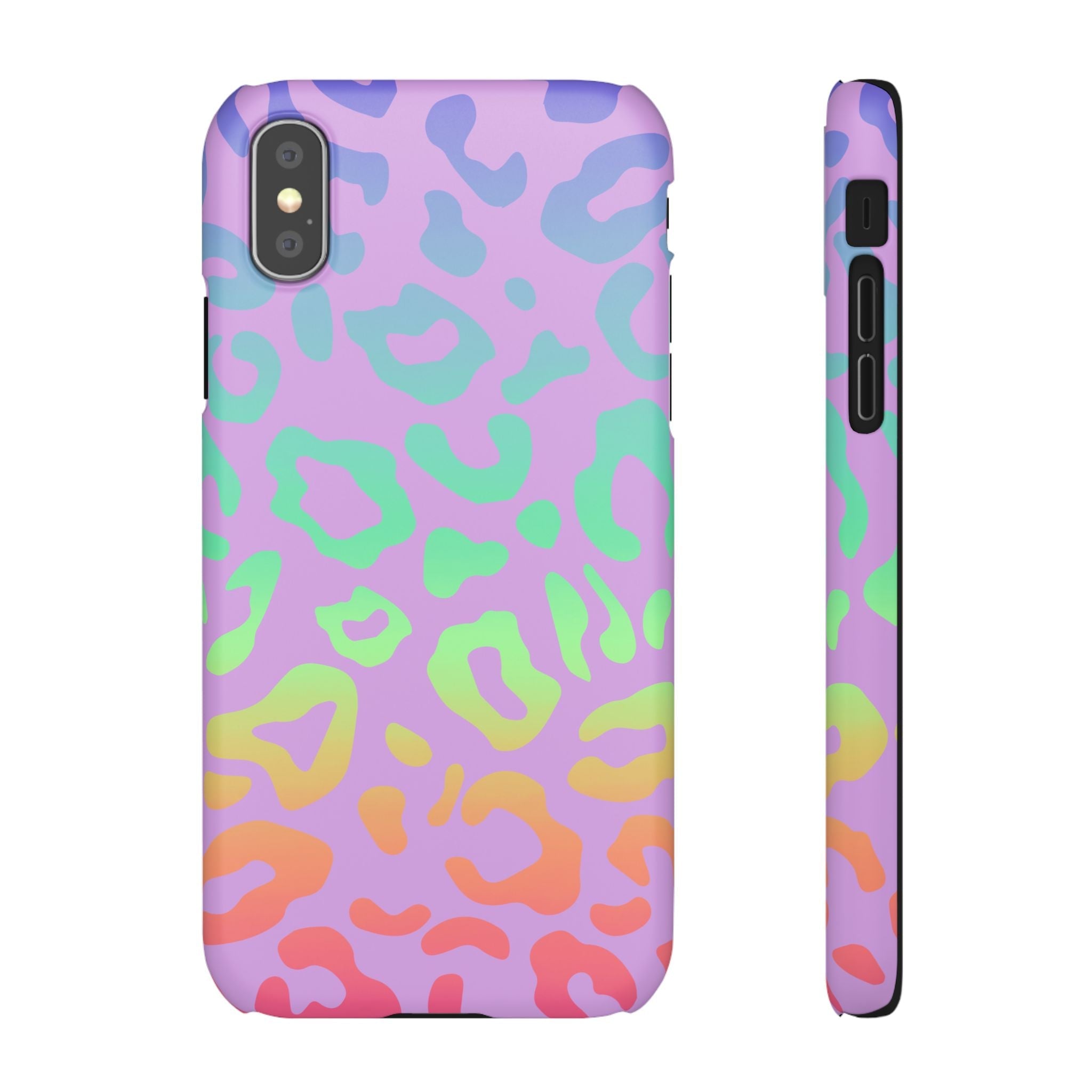 Bespattered Facade Rainbow Leopard Snap Case