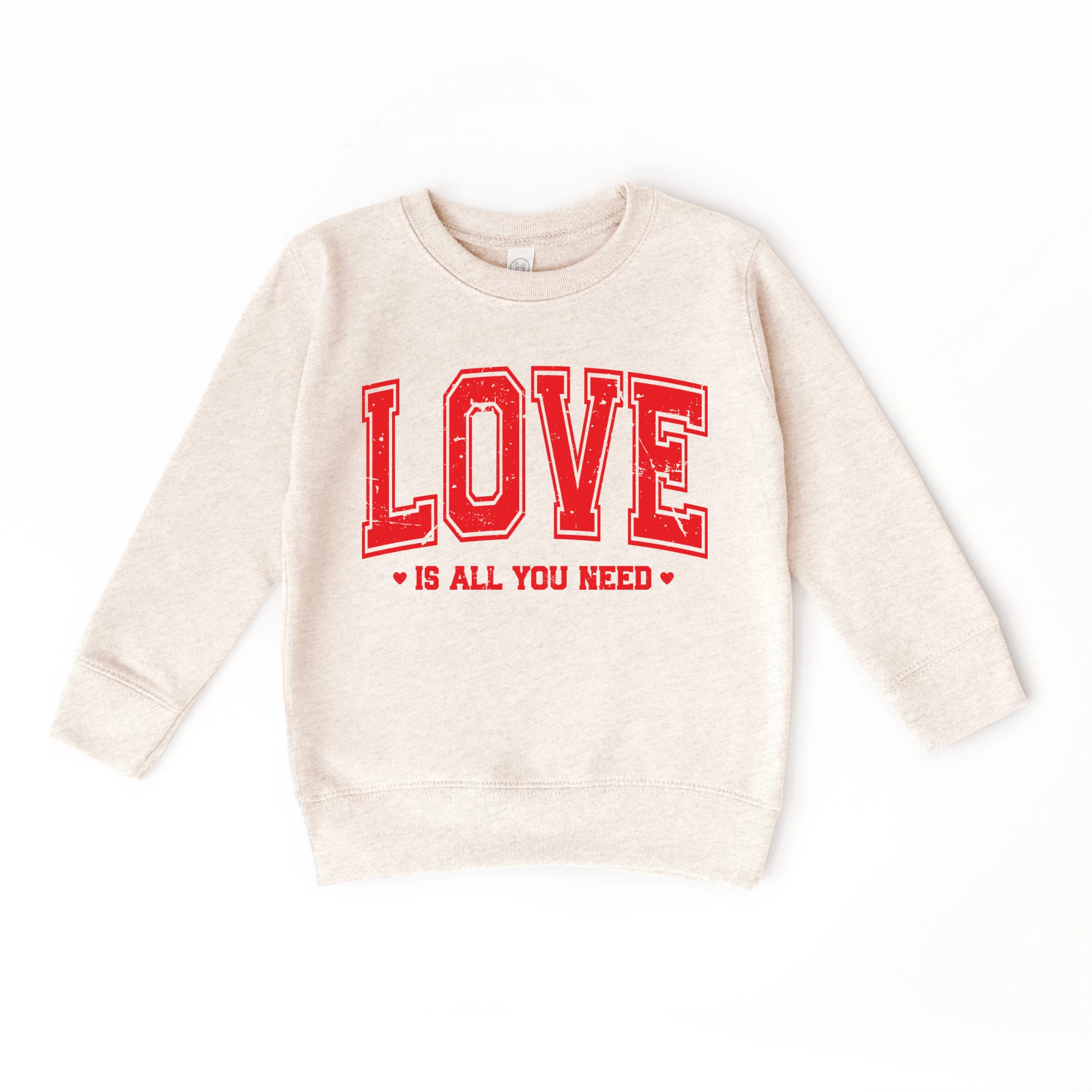 Love is all you need toddler or youth Sweater, Valentine's Day collection by Benny and Ray Apparel