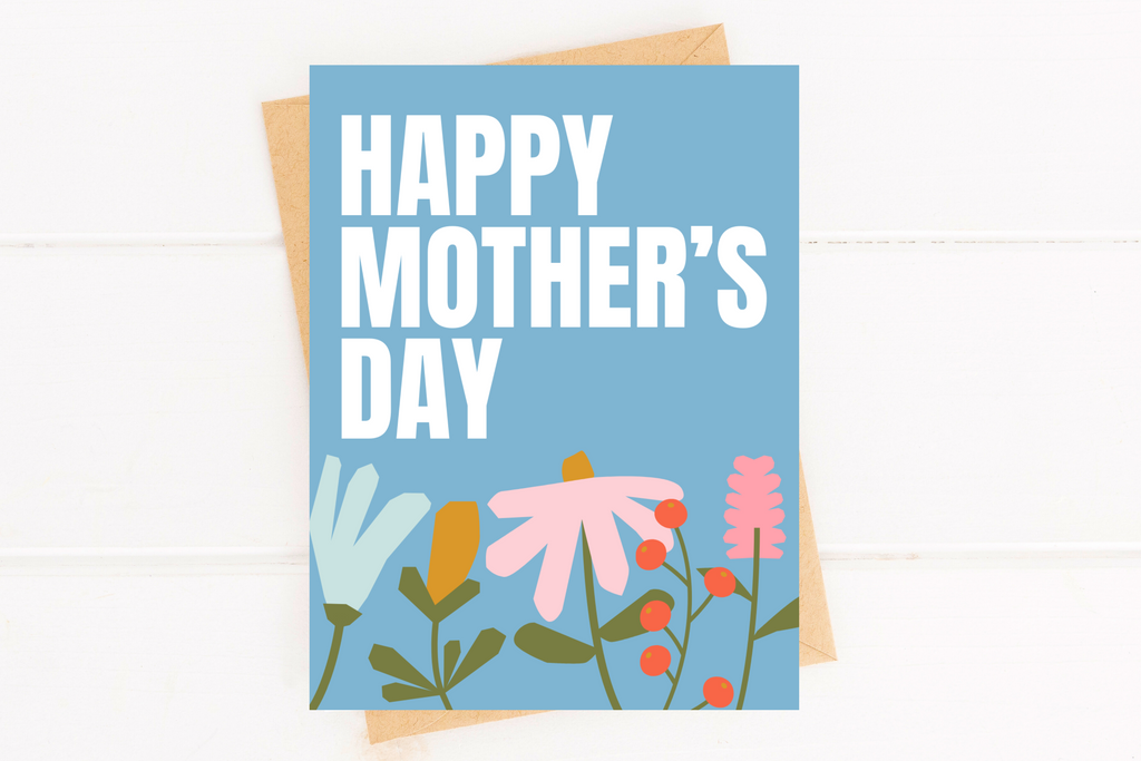 Cute Mother's Day Card Happy Mother's Day Floral Card