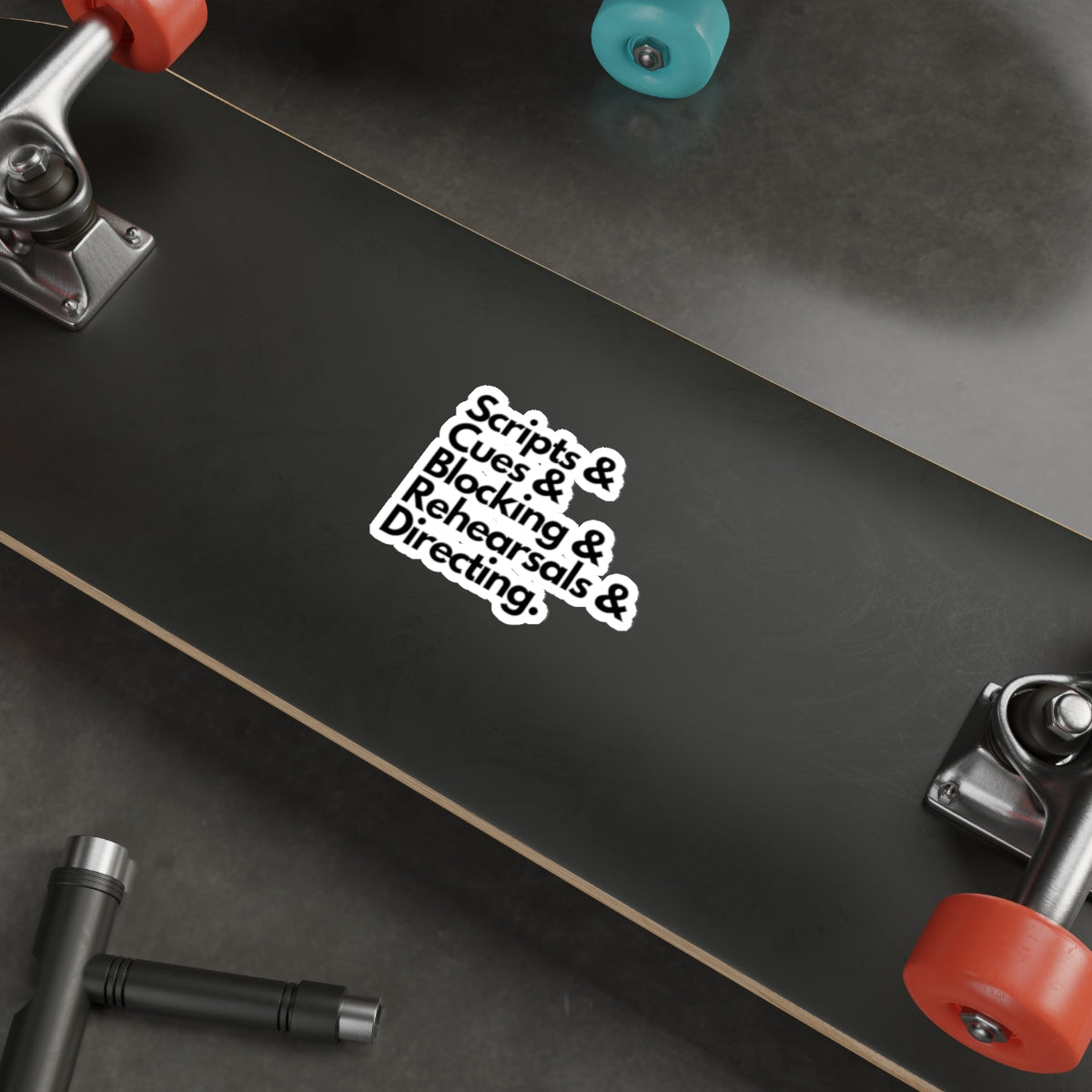 Theater Scripts & Cues Die-Cut Sticker