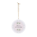 Silence, s'il vous plaît hanging wooden wall sign by Printify
