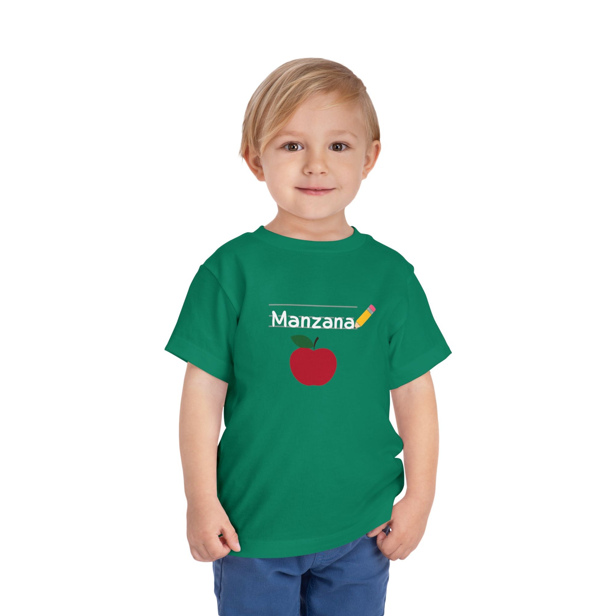 Manzana Apple and Pencil Toddler Tee Shirt