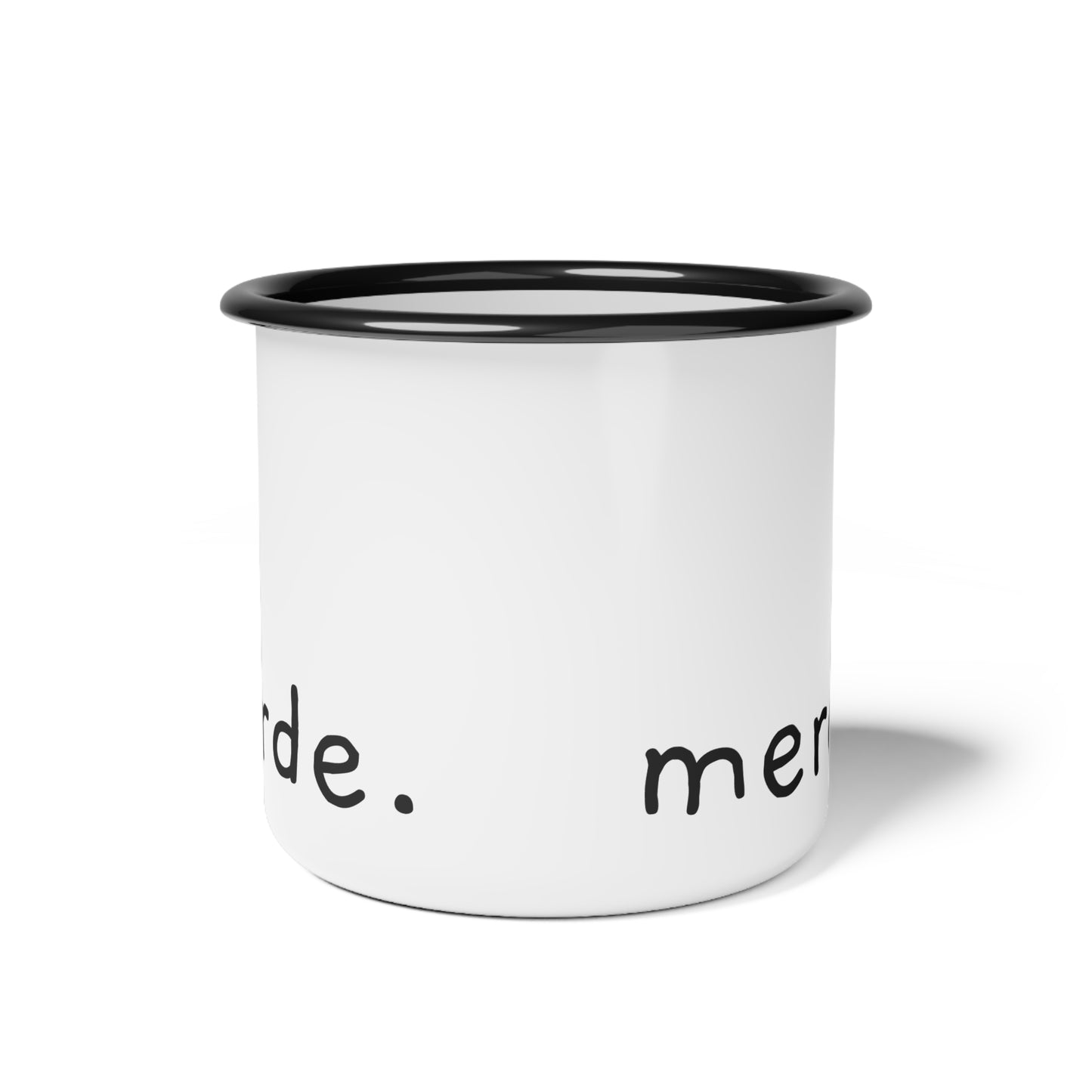 Merde Emaille Camp Tasse