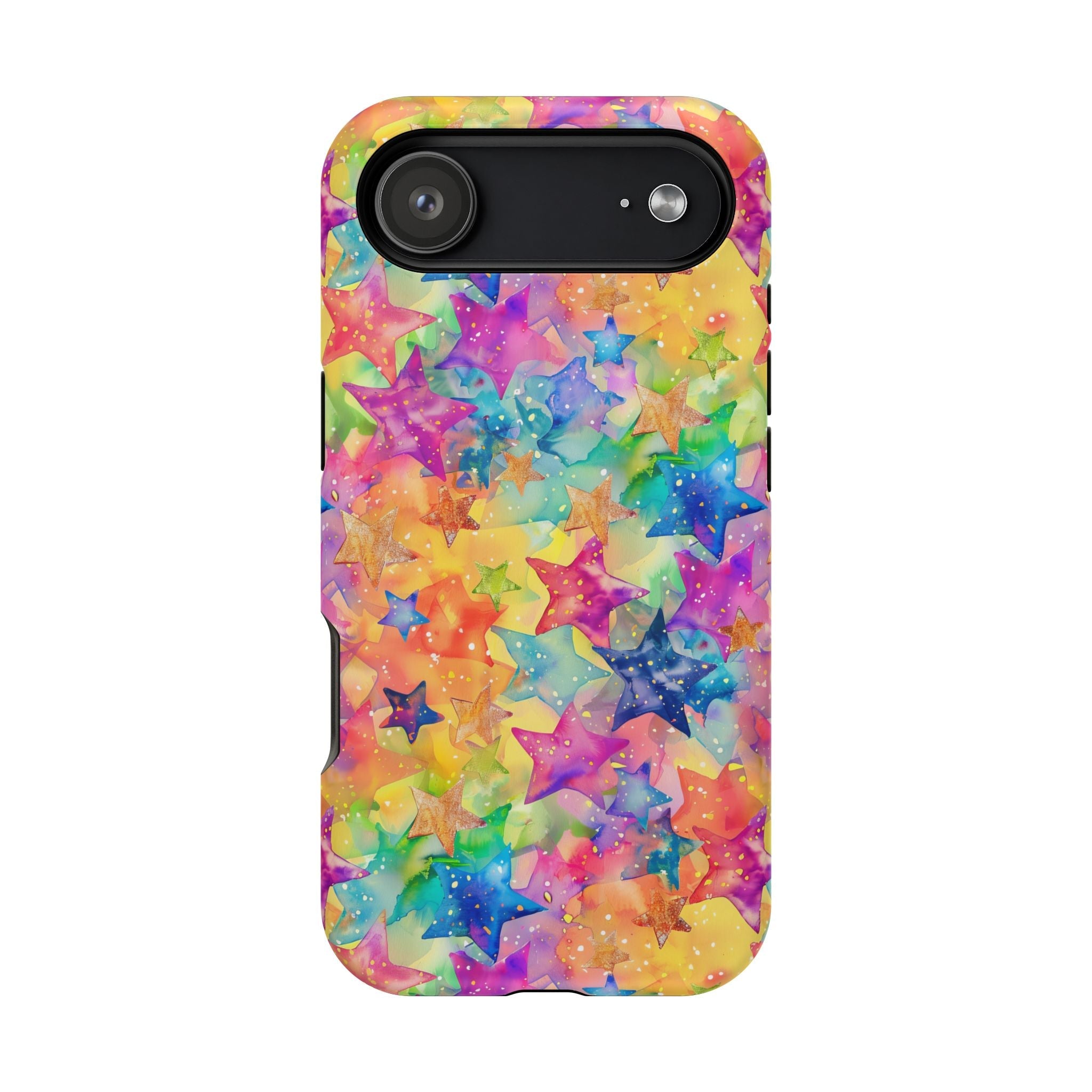 Bespattered Facade Rainbow Stars Impact-Resistant Case