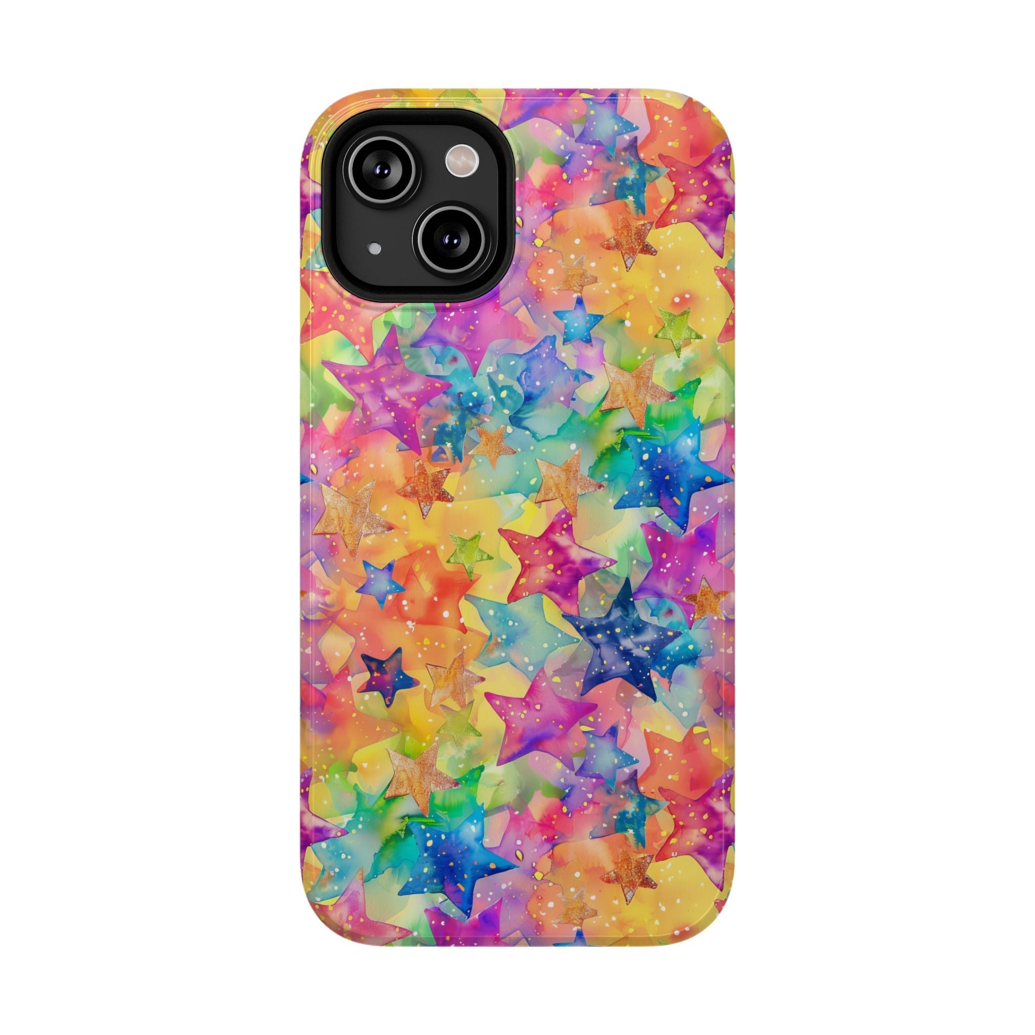 Bespattered Facade Rainbow Stars Impact-Resistant Case